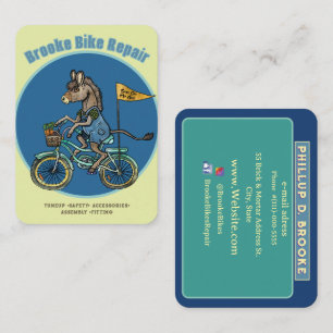 Carte De Visite Âne de réparation de vélo