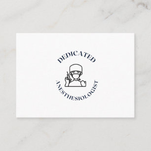CARTE DE VISITE ANESTHESIOLOGUE DÉDIÉ
