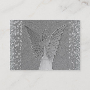 Carte De Visite Ange argenté