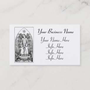 Carte De Visite Ange gardien protégeant les enfants