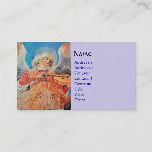 CARTE DE VISITE ANGEL DE NOËL (Devant)