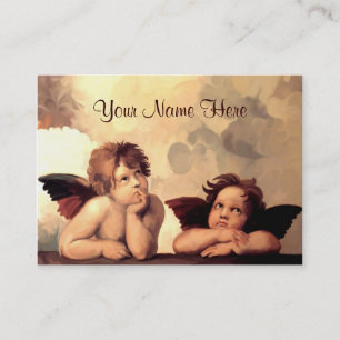 Carte De Visite Anges Raffaelo Sanzio de Sistine Madonna