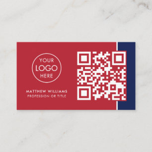 Carte De Visite Anglais Tutor Professional QR Code Logo Moderne