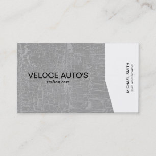 Carte De Visite Angle blanc / Marbré gris