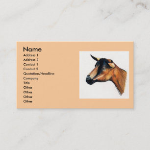 Carte de visite animal d'art "de chèvre