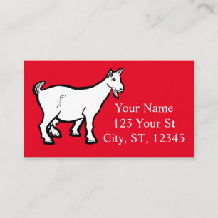 Carte De Visite Animal de chèvre Thunder_Cove