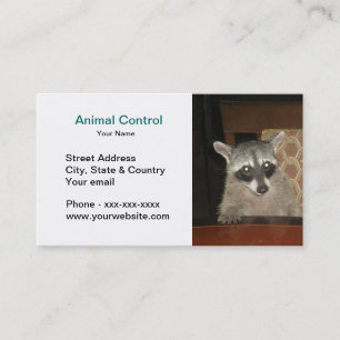 Carte de visite animal de contrôle