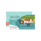 Animaux assis Soin animal drôle Chien et chat sur