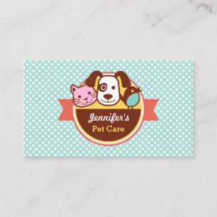 Carte De Visite Animaux de compagnie Boutique alimentaire pour ani