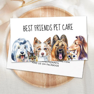 Carte De Visite Animaux de compagnie Chien Groomer Chat Animaux de