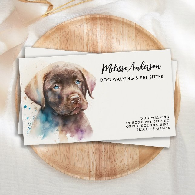 Carte De Visite Animaux de compagnie Chien Labrador Retriever Wate (Créateur téléchargé)