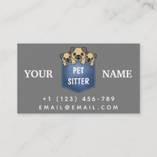 Carte De Visite Animaux de compagnie Sitter Animal Care Service Ch