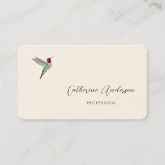 Carte De Visite Anna's Hummingbird 