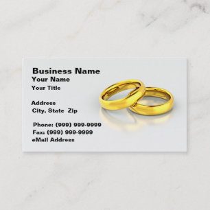 Carte De Visite Anneaux de mariage en or