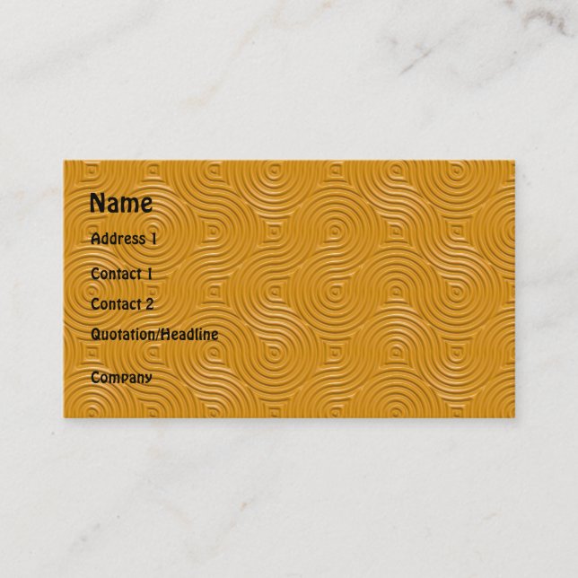 Carte De Visite anneaux gothiques répétant le modèle (Devant)