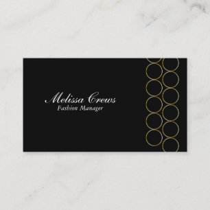 Carte De Visite Anneaux or