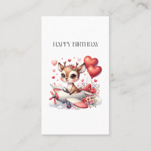 Carte De Visite Anniversaire de Deer Pilot