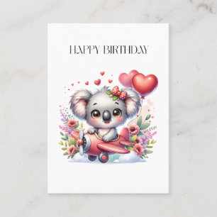 Carte De Visite Anniversaire de Koala Volant