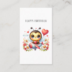 Carte De Visite Anniversaire de Pilote Abeille