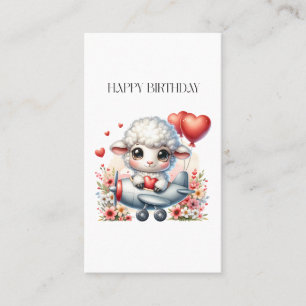 Carte De Visite Anniversaire du pilote de mouton