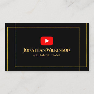 Carte De Visite Annonce de canal YOUTUBE QR Code Scan