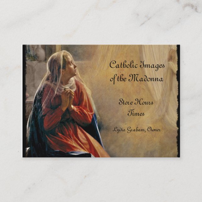 Carte De Visite Annonciation de Mary (Devant)