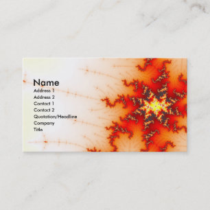 Carte De Visite Annuler Fractal