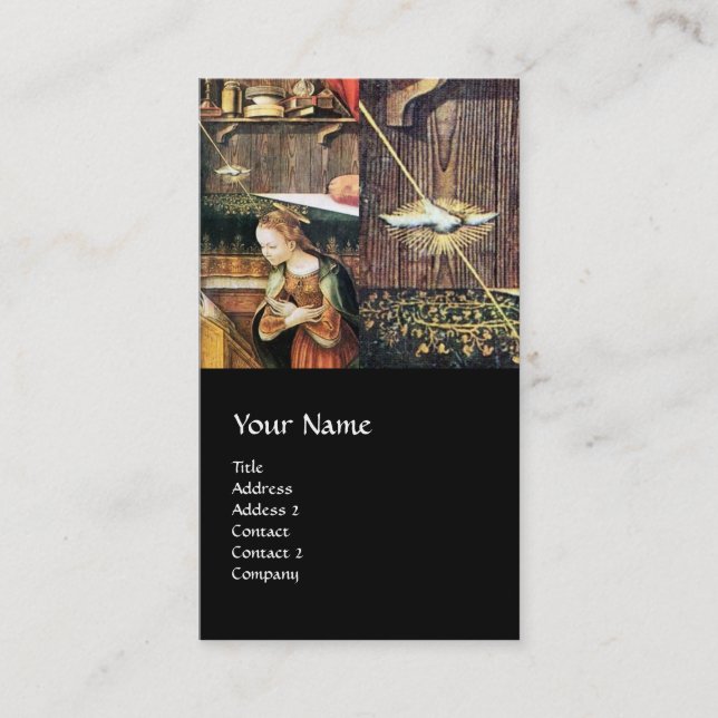 Carte De Visite Annunciation ,Saint Emidius and an OVNI (Devant)