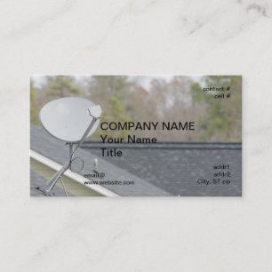 Carte De Visite antenne parabolique sur le toit