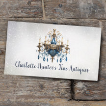 Antique boutique, vintage vieux lustre or et bleu