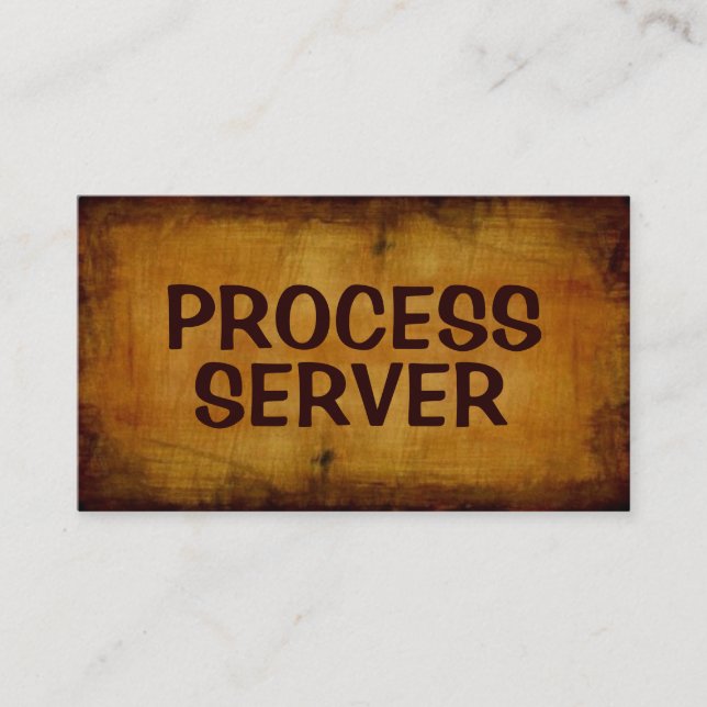 Carte de visite antique du serveur de processus (Devant)