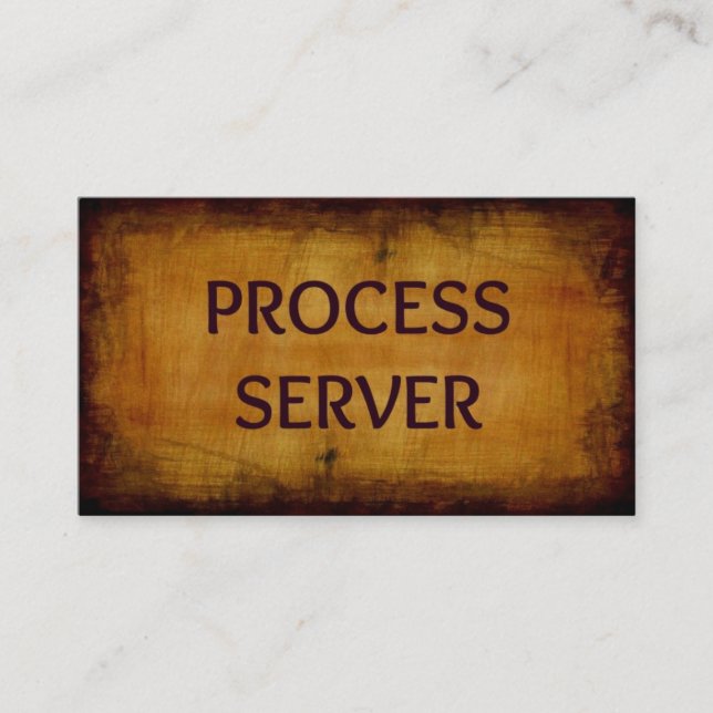 Carte de visite antique du serveur de processus (Devant)