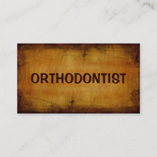 Carte de visite antique orthodontiste