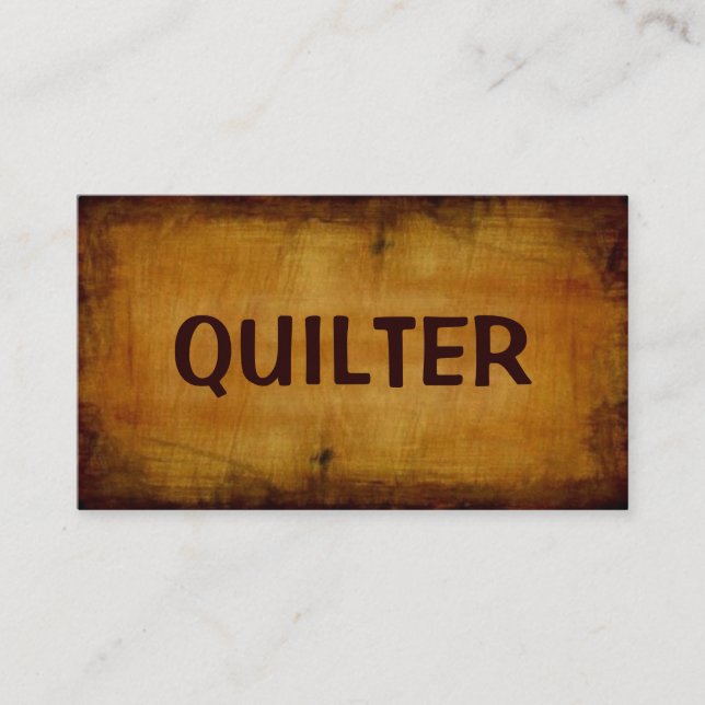 Carte de visite antique Quilter (Devant)