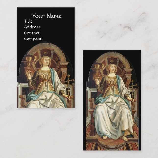 Carte De Visite ANTIQUE RENAISSANCE CITE LE PAPE Black (Devant / Derrière)