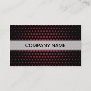 Carte De Visite Antique rubis Techno Dots Modern Black