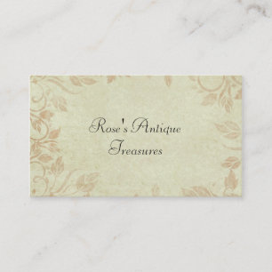 Carte De Visite Antique Viintage or Floral Vine Mariage