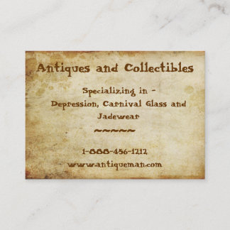 Carte De Visite Antiquité souillée
