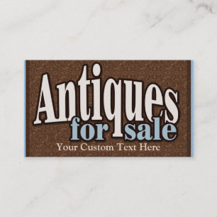 Carte De Visite Antiquités à vendre. Objet de collection.