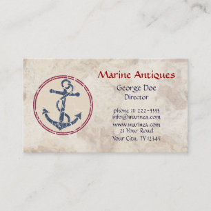 Carte De Visite Antiquités marines