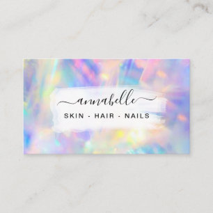 Carte De Visite *~* AP26 OPAL Prism Rainbow QR. Crystal Ethereal