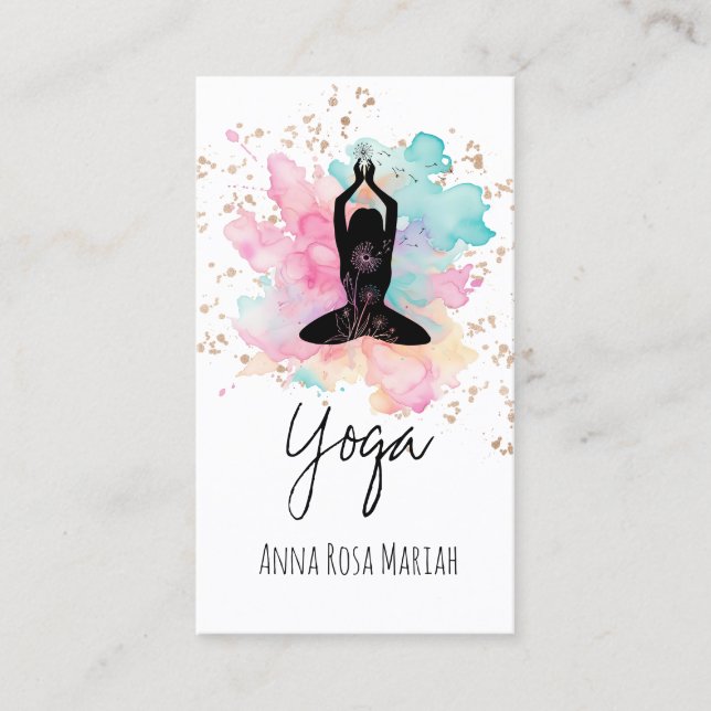 Carte De Visite *~* AP33 Rainbow Chakra Parties scintillant spirit (Devant)