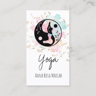 Carte De Visite *~* AP33 Yoga Rainbow Chakra spirituel Yin Yang