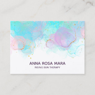 Carte De Visite *~* AP46 Pastel Gold Parties scintillant Abstraite