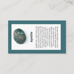 Carte De Visite Apatite Cristal Signification Bijoux Display Gemst