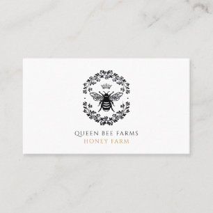 Carte De Visite Apiary d'or noir blanc noir