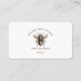 Carte de visite apiculteur de l'abeille d'aile d'o