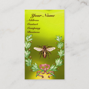 CARTE DE VISITE APICULTURE DE LA RUEE DE MIEL SCEAU DE CIRE ROUGE