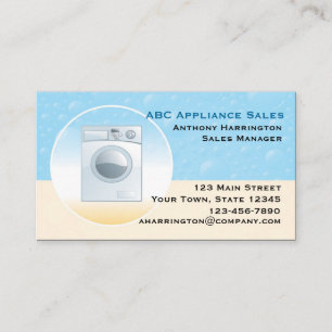 Carte De Visite Appareil de machine à laver