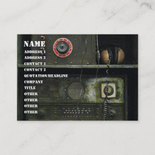 Carte De Visite Appareil de radio militaire de cru de Comms
